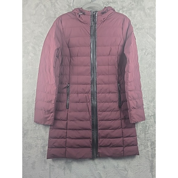 Michael Kors Jackets & Blazers - MICHAEL KORS Hooded Packable Puffer Jacket Womens Size S Purple Designer